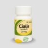 Buy Cialis 20mg tadalafil tablets for sale online Australia to improve erectile performance shown in bottle and pill view. Buy yellow Cialis 20mg tablets for sale online Australia for enhanced confidence displayed in a close-up bottle photo. Buy tadalafil 20mg Cialis for sale online Australia to boost physical intimacy featuring a pill and bottle arrangement.