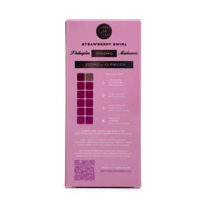 Buy 3000mg strawberry swirl mushroom chocolate bars for sale online Australia to experience a relaxing mindful escape. Buy Euphoria 12-piece strawberry mushroom chocolate for sale online Australia for convenient and precise microdosing. Buy square-boxed strawberry swirl mushroom chocolate for sale online Australia to enjoy potent natural relaxation.