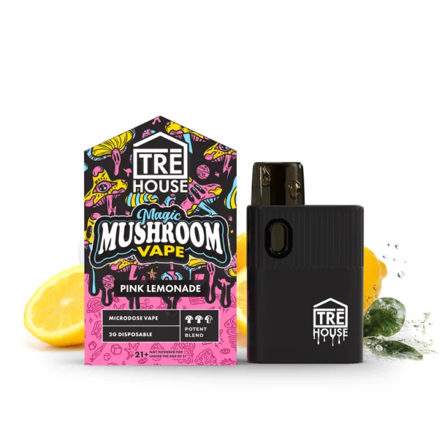 Buy the Pink Lemonade Microdose Magic Mushroom Vape Pen for sale online USA to enjoy fast relaxation. Buy the TRĒ House pink mushroom vape for sale online USA to experience smooth calming flavour. Buy the 2G disposable magic mushroom vape for sale online USA to easily uplift your mood.