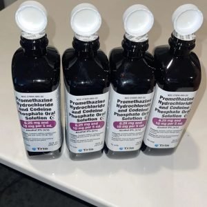 Buy Tris Promethazine HCl and Codeine Phosphate oral solution for sale online Australia featuring four dark glass bottles with open white caps for easy dosing. Buy four open bottles of Tris Promethazine HCl and Codeine Phosphate oral solution for sale online Australia to provide reliable nighttime symptom relief. Buy open white-capped Tris Promethazine HCl and Codeine Phosphate oral solution for sale online Australia displayed in four dark glass bottles for fast relief.