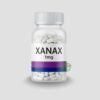 Buy 1mg Xanax pills for sale online Australia to manage anxiety symptoms effectively in this front view product shot. Buy 1mg Xanax tablets for sale online Australia for reliable stress relief shown on a clean light grey background. Buy 1mg Xanax bottles for sale online Australia to ensure quick therapeutic support featured in studio lighting.