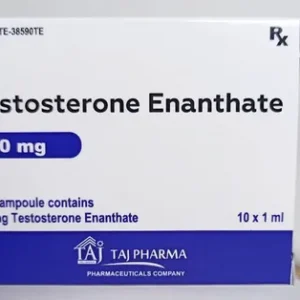 Buy Taj Pharma Testosterone Enanthate 250mg box and glass ampoule for sale online Australia to accelerate muscle recovery. Buy Taj Pharma Testosterone Enanthate 250mg ampoule for sale online Australia to stabilise hormones and improve vitality. Buy Taj Pharma Testosterone Enanthate 250mg box for sale online Australia to enhance physical performance and energy.