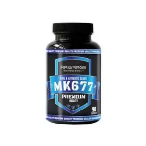 Buy Raw Rage Premium MK677 supplements for sale online Australia to effectively accelerate your muscle recovery. Buy white bottle Raw Rage Premium MK677 supplement for sale online Australia to boost your growth hormone levels. Buy studio angle Raw Rage Premium MK677 supplement for sale online Australia to gain superior lean mass results.