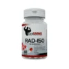Buy EuroSARMS RAD-150 TLB 150 Benzoate capsules for sale online USA to gain lean muscle mass displayed in a clear bottle. Buy EuroSARMS RAD-150 TLB 150 Benzoate bodybuilding capsules for sale online USA to improve recovery in a product shot. Buy RAD-150 TLB 150 Benzoate capsules by EuroSARMS for sale online USA to enhance stamina shown from a front angle.