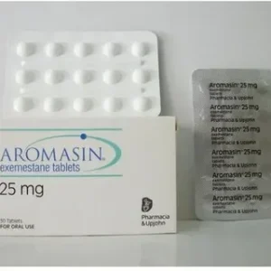 Buy Aromasin 25mg tablets for sale online Australia to effectively manage hormone levels with this sealed blister pack view. Buy Aromasin exemestane 25mg tablets for sale online Australia in a secure box to simplify your medication storage needs. Buy Aromasin 25mg blister packs for sale online Australia featuring clear dose labelling for easy daily regimen tracking.