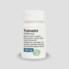 Buy Tramadol 100 mg white pill bottle online in Australia with clear dosage instructions on the label. Buy white Tramadol 100 mg prescription bottles in Australia featuring a clean grey background view. Buy Tramadol 100 mg white plastic medication bottles from Australian pharmacies for secure storage.