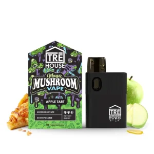 Buy TRĒ House Apple Tart magic mushroom vape for sale online Australia to enjoy fast mood elevation. Buy Apple Tart microdose vape pen for sale online Australia featuring a discreet black disposable design for easy relaxation. Buy Apple Tart shroom vape for sale online Australia with fresh green fruit flavor for smooth stress relief.